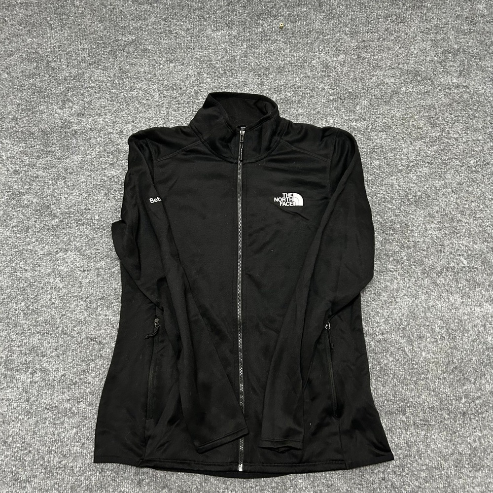 The North Face Jacket Womens Size M Black Full Zip Mock Neck Athletic Hiking